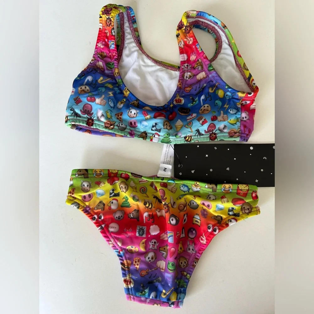 New Zara Terez emoji tankini size 2T girls - Picture 2 of 3